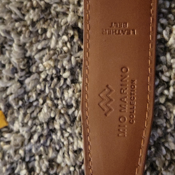 Mio Marino Classy Prong Buckle Leather Belt - Picture 4 of 6